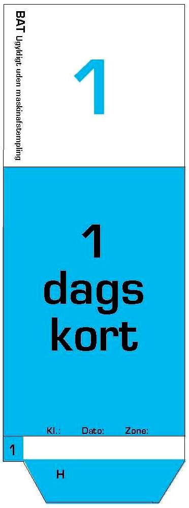 1 dagskort